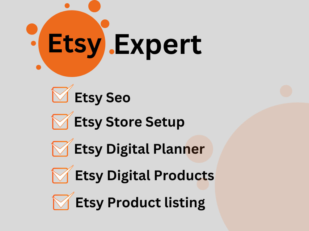 Etsy Shop Setup Service | Branding, SEO, Banner Design, Product Listings in California