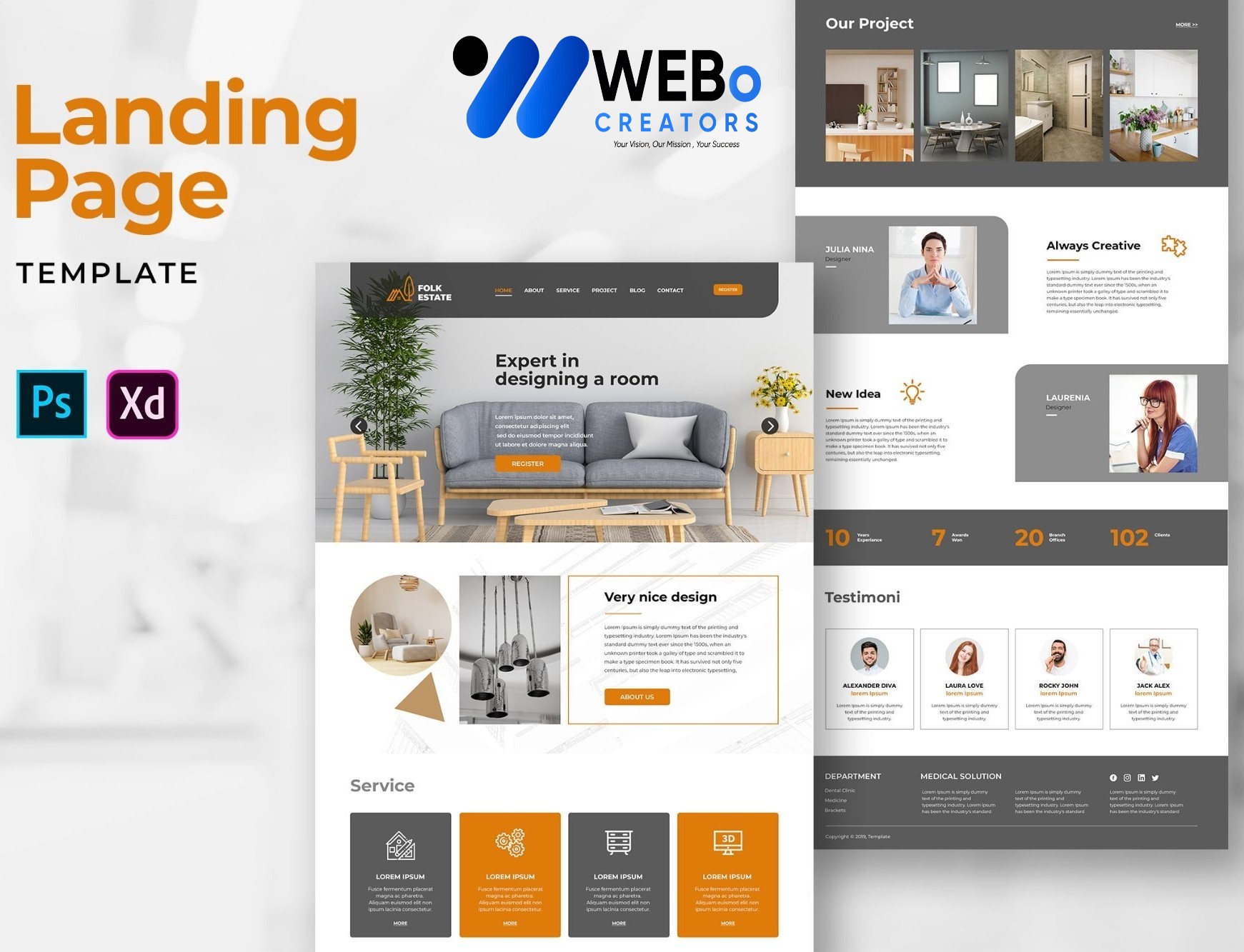 Creative Landing Page Designs, Themes, Graphic Elements for California Businesses 2026