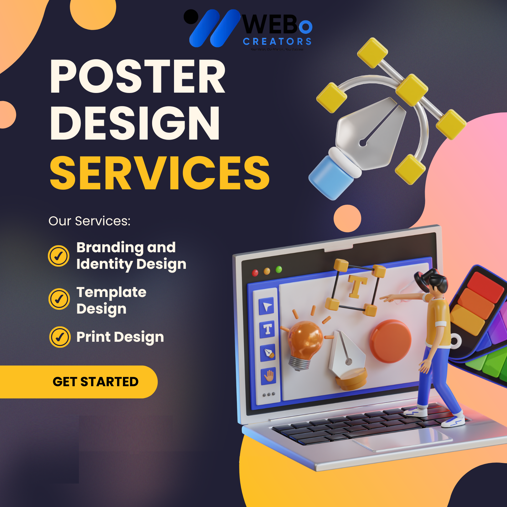 Poster Design Service | Get Powerful Advertising Poster in California for Business and Events