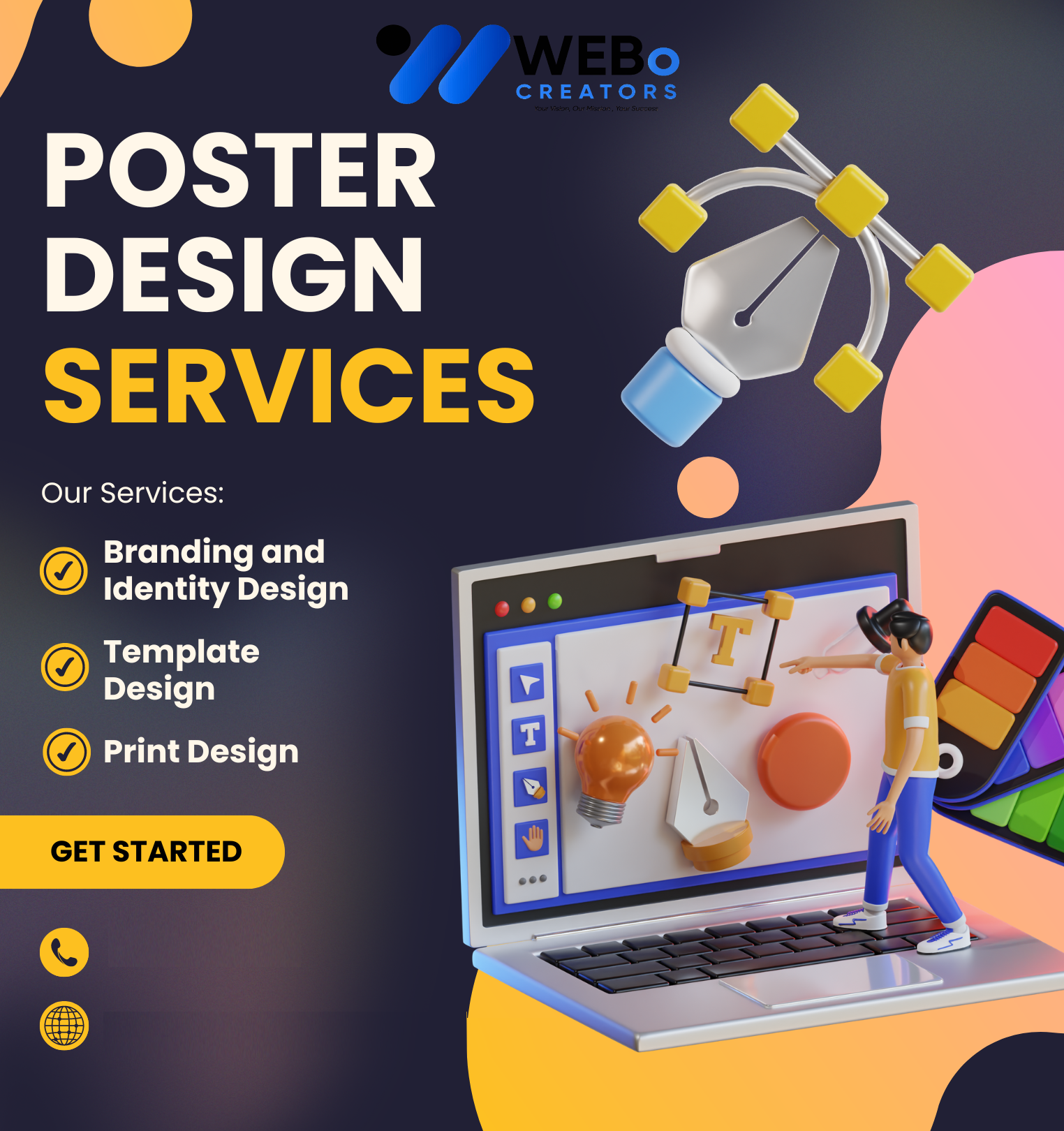 Best Print Design Services in California Flyers Brochures Posters