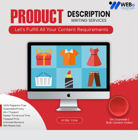 Product Description Writing Services | Best Digital Marketing Agency | Web Design in California for online stores