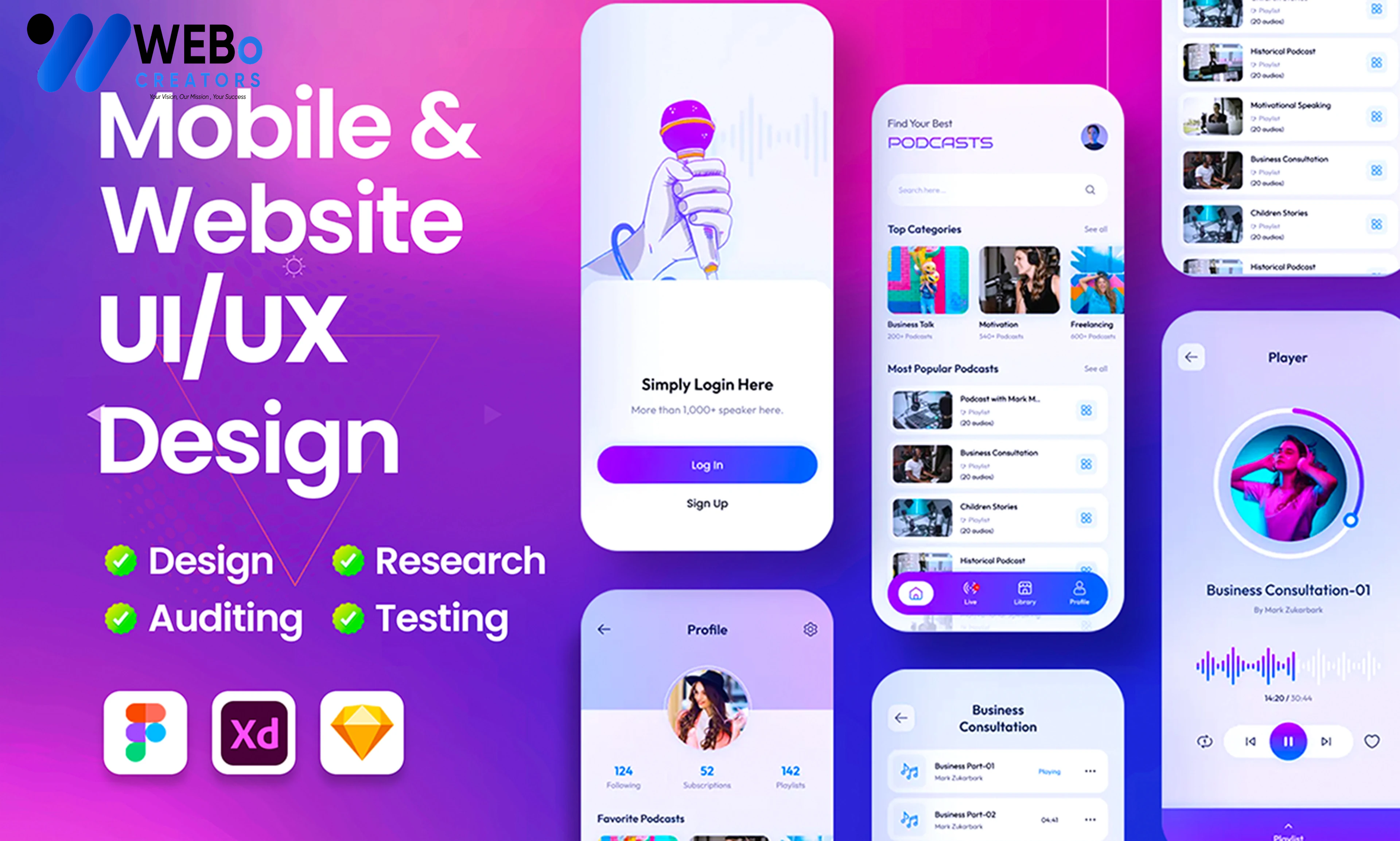 Flutter App UI/UX Design | Beautiful Flutter Interface Design in California